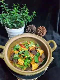 Tofu roasted duck blood