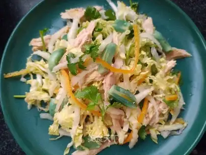 I'll mix the cabbage with chicken