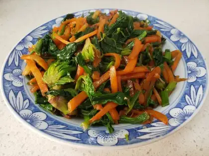 Carrot, spinach