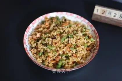 Soybean ham and rice