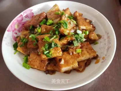 Spicy fried tofu