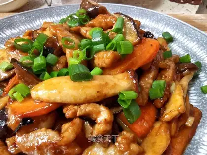 It's fried apricot mushroom