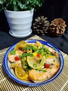 Thai lemon shrimp