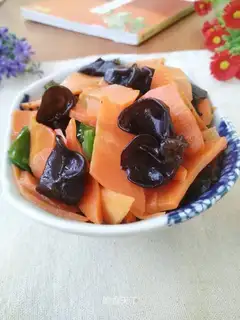 Carrot burn wood