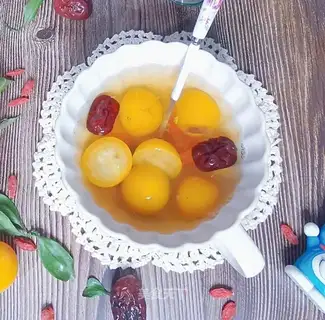 Iced sugar and orange tea