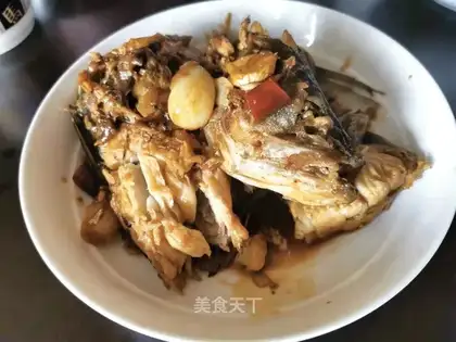Red burning sea bass