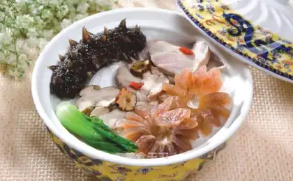 Sea cucumber soup