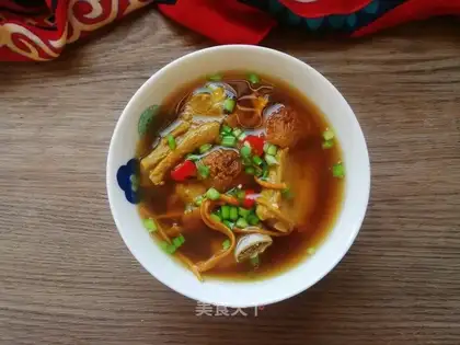The pine bouquet soup