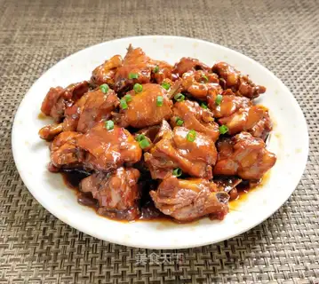 A red roasted chicken