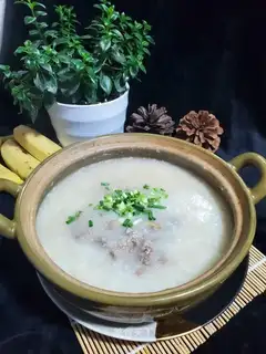 Cough and beef congee