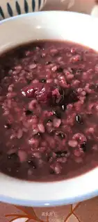Red-tree, black rice congee