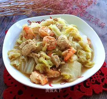 Shrimp stew and tofu
