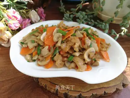 Mushroom fried meat