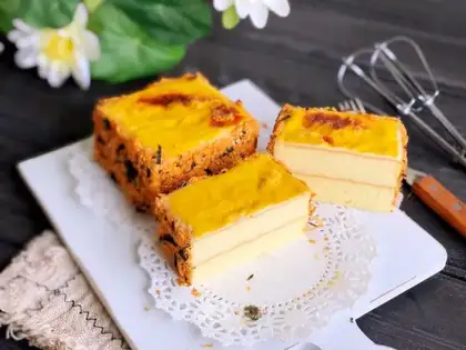 Red cheese pine cake