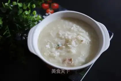 Carrot, thin meat porridge