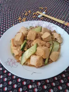 Meat and tofu