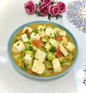 Tofu with eggplant juice