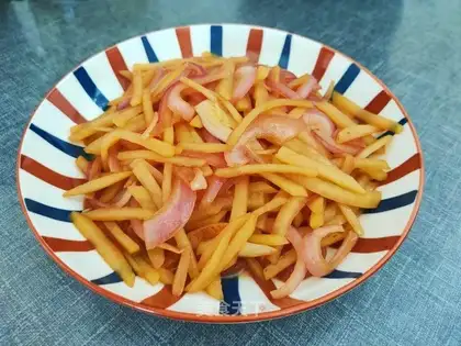 Potato fried onions