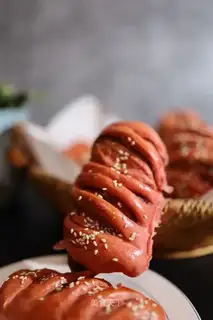 Red fire bean toast