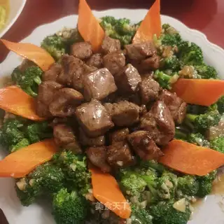 Black pepper beef from broccoli