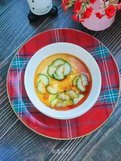 cucumber steamed eggs