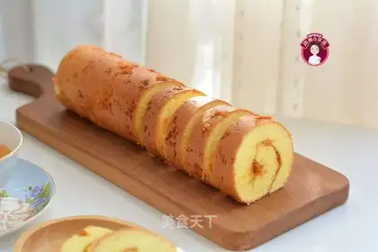 Cake rolls with pine mustard