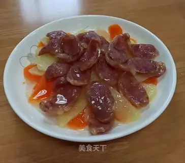 Carrot potato sausage evaporated
