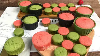 All-emble double-colour sponge cake