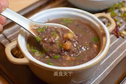 The salty beef porridge