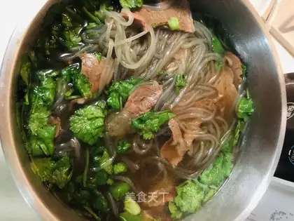 Beef fan soup