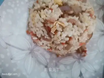 Onion radish egg fried rice