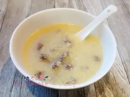 Beef rice congee