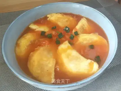 Egg dumpling soup
