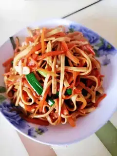 Carrot, bean peel