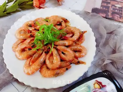 Shrimp with oil