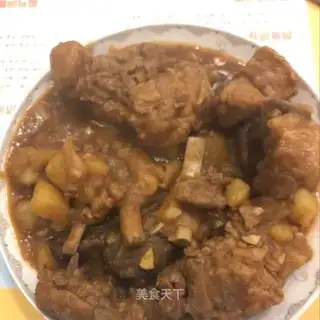 Potato stew ribs
