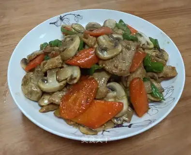 Mushroom fried meat