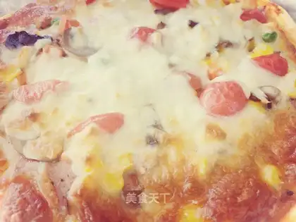 Salami pizza