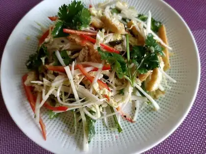The cabbage with tofu