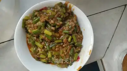 Garlic fried meat