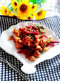 Red fire hot chicken