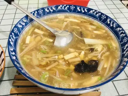 Bean tofu soup