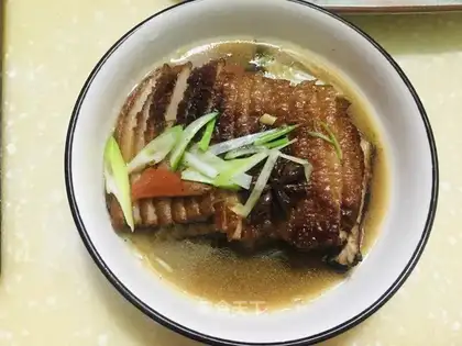 A bowl of steamed cop meat