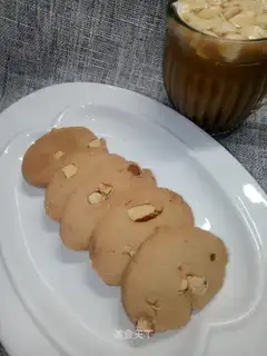 Handmade coffee almond cookies