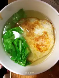 Soy sauce and egg soup