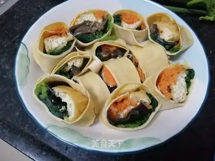 Vegetable bean roll
