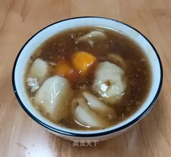 "Red sugar powdered potatoes."