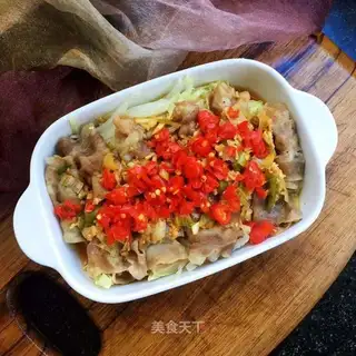 Cow rolls of cabbage
