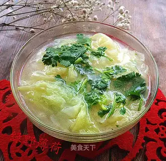 Big white chicken soup