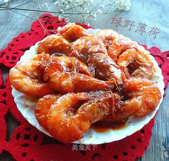 Tomato sauce shrimp
